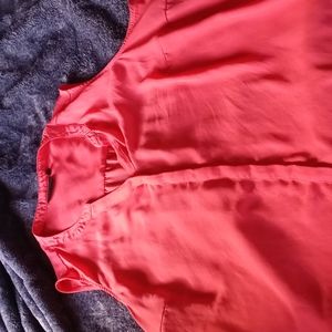 Pink sleeveless blouse